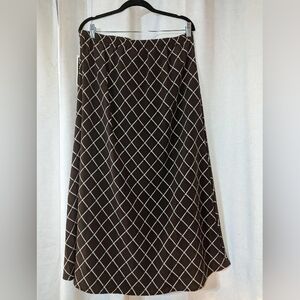 Vintage NWT Deadstock Brown And Green Plaid Skirt